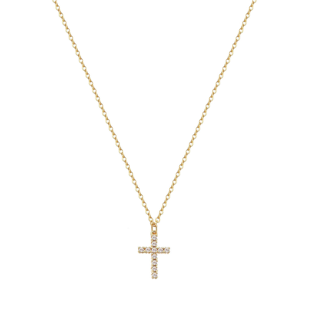 316 CZ Cross Necklace