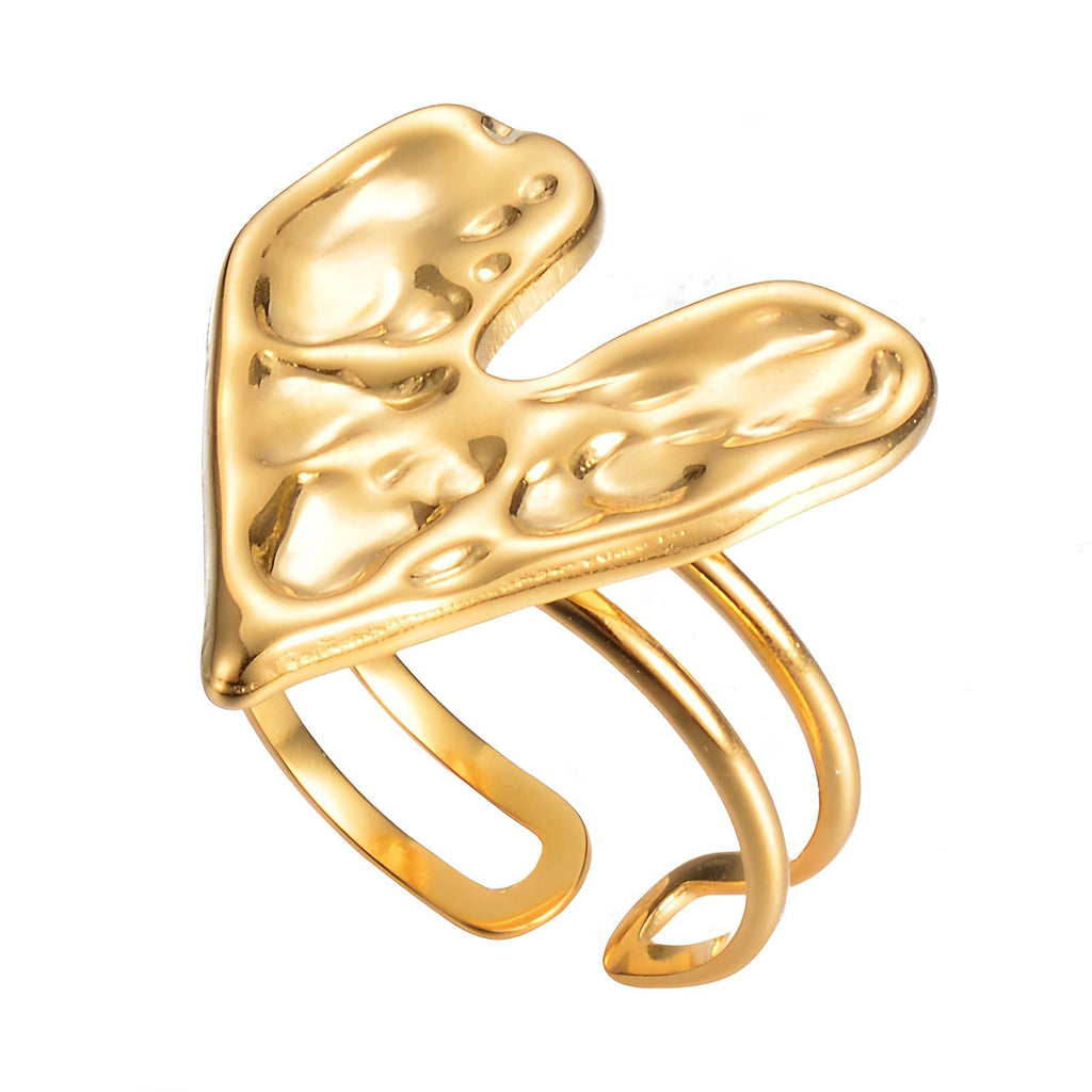 Moto Solid Heart Ring OS