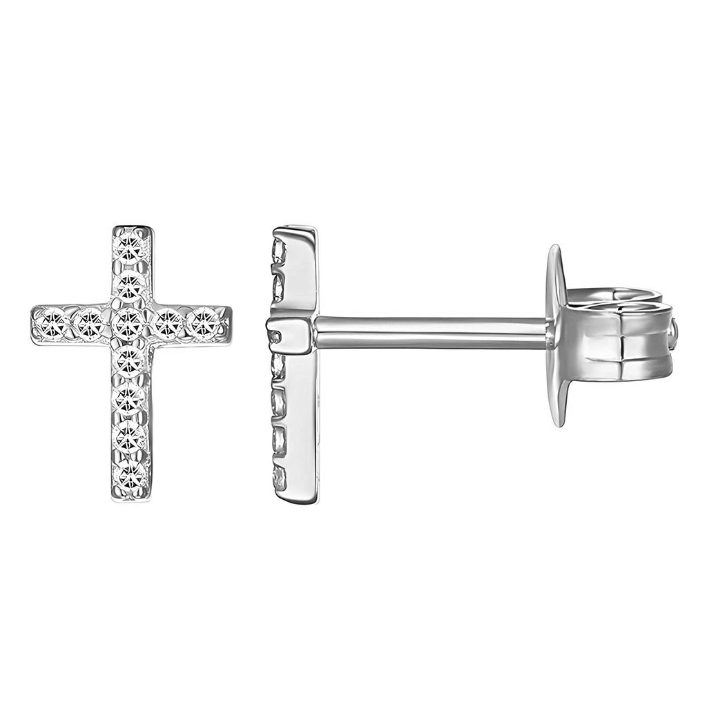 316 Cross CZ Studs