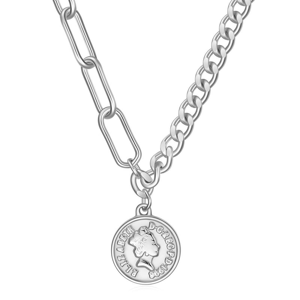 Bess Coin Toggle Necklace S