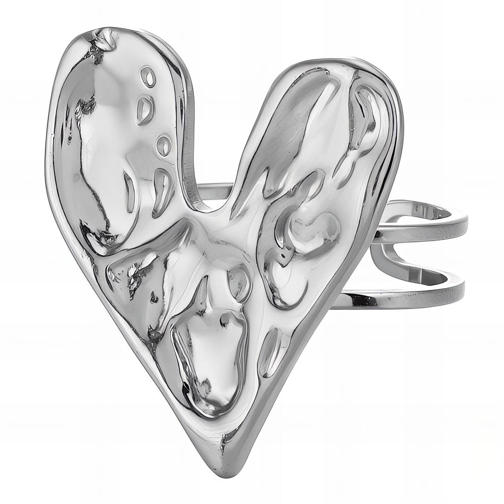 Moto Solid Heart Ring S OS