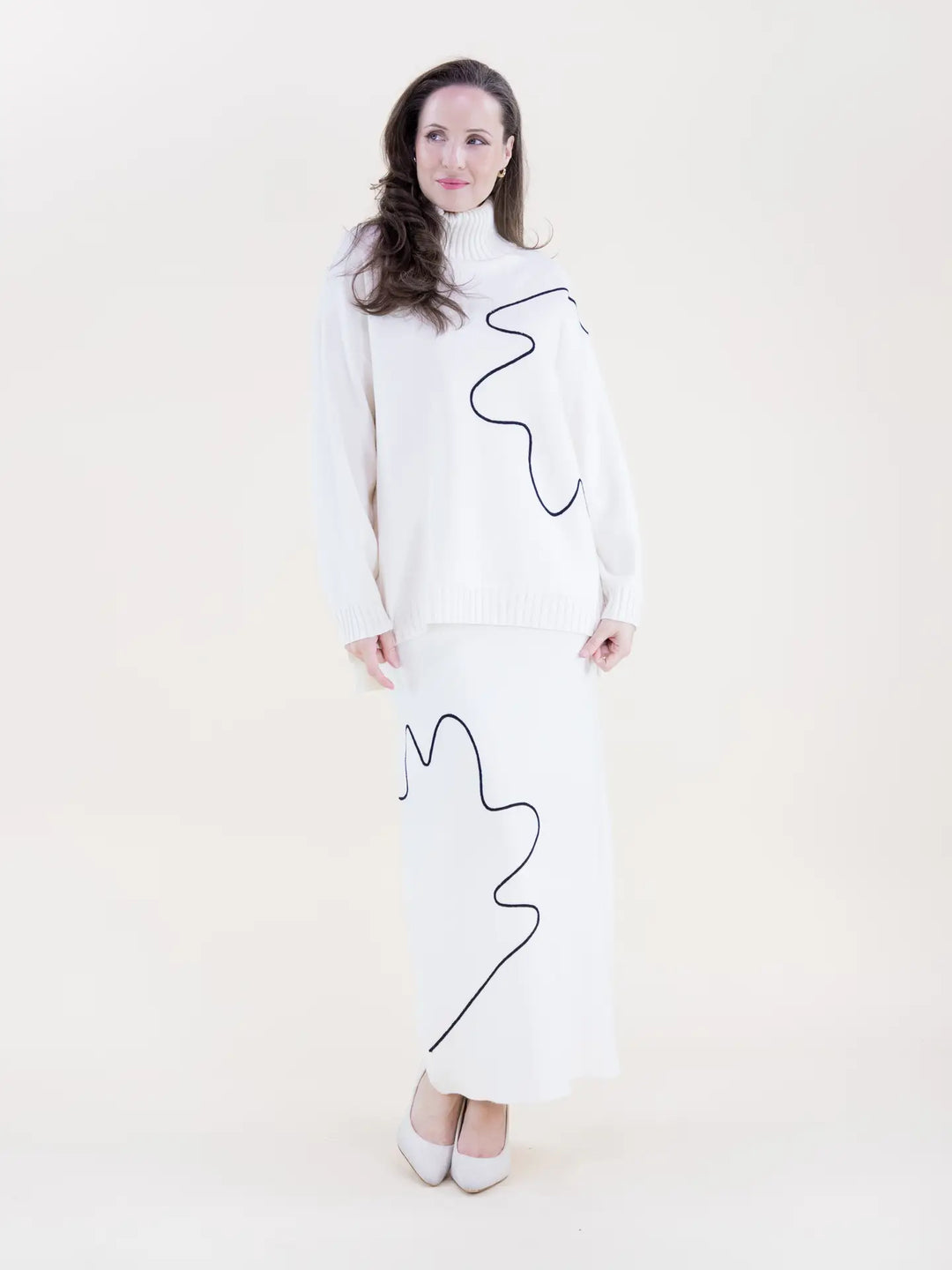 The Amelie Set - Turtle Neck Long Sweater