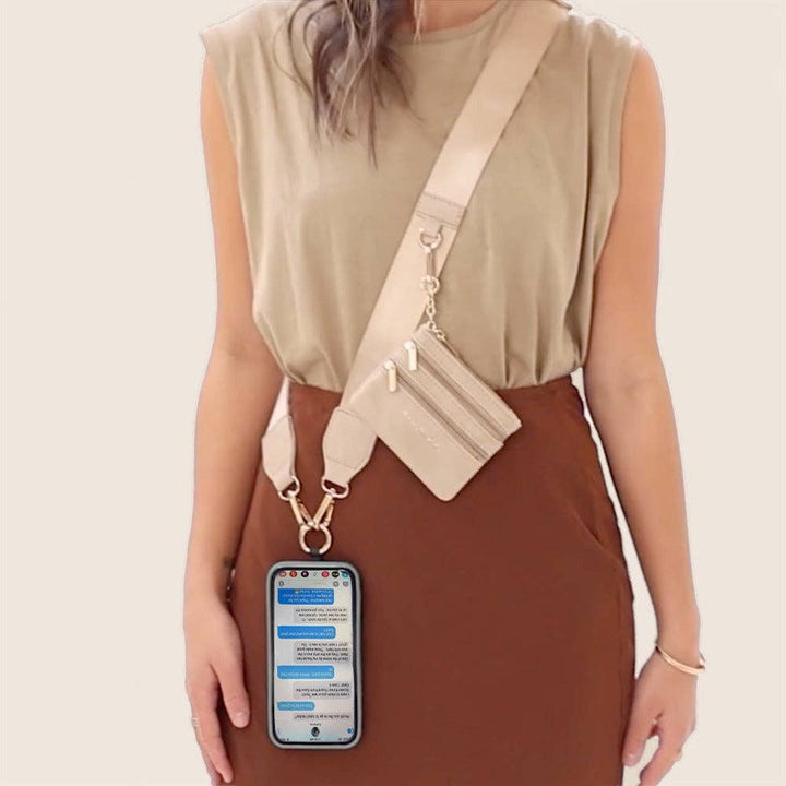 Clip &amp; Go Strap with Pouch - Neutral Collection