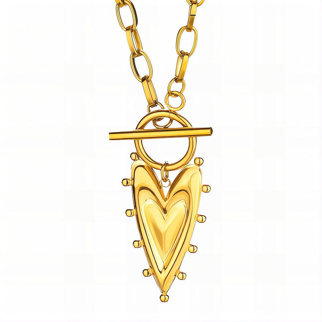 Sacred Heart Toggle Necklace