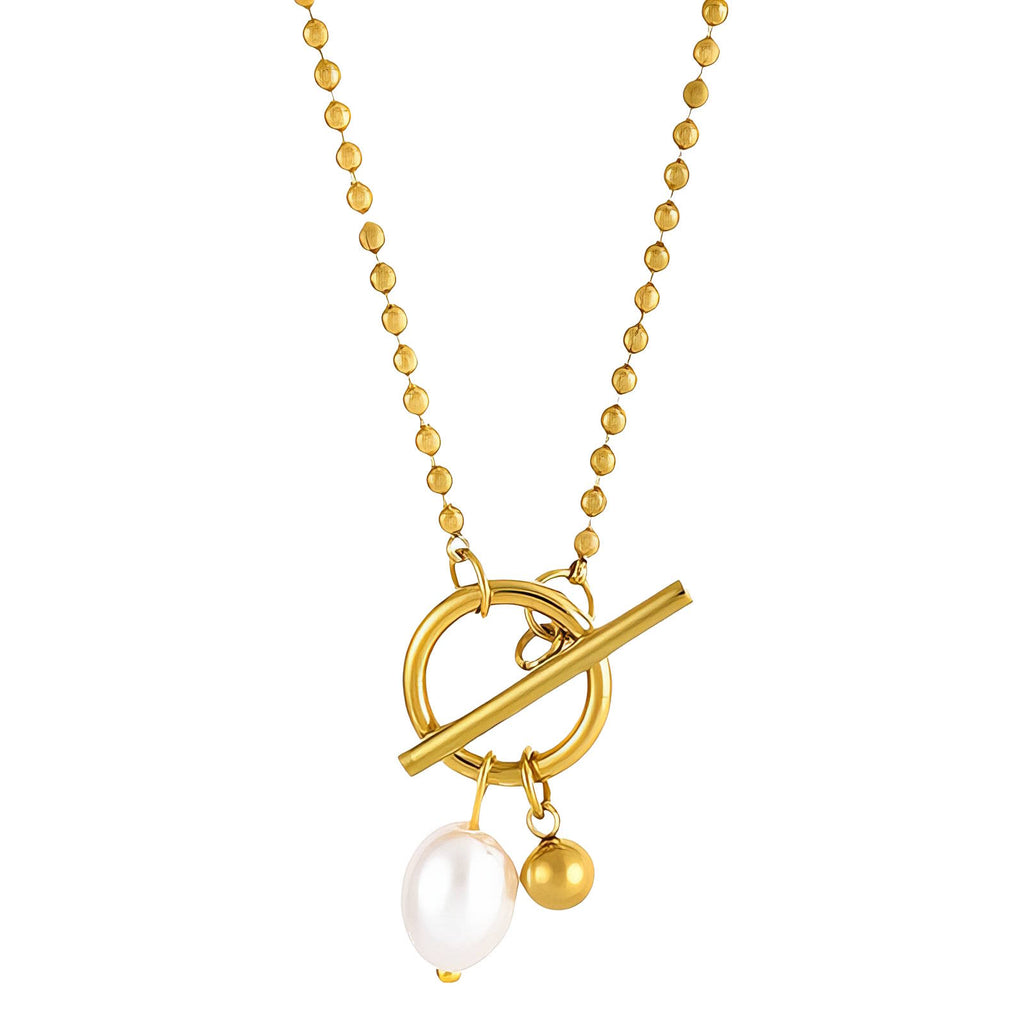 Ariel Pearl Toggle Necklace