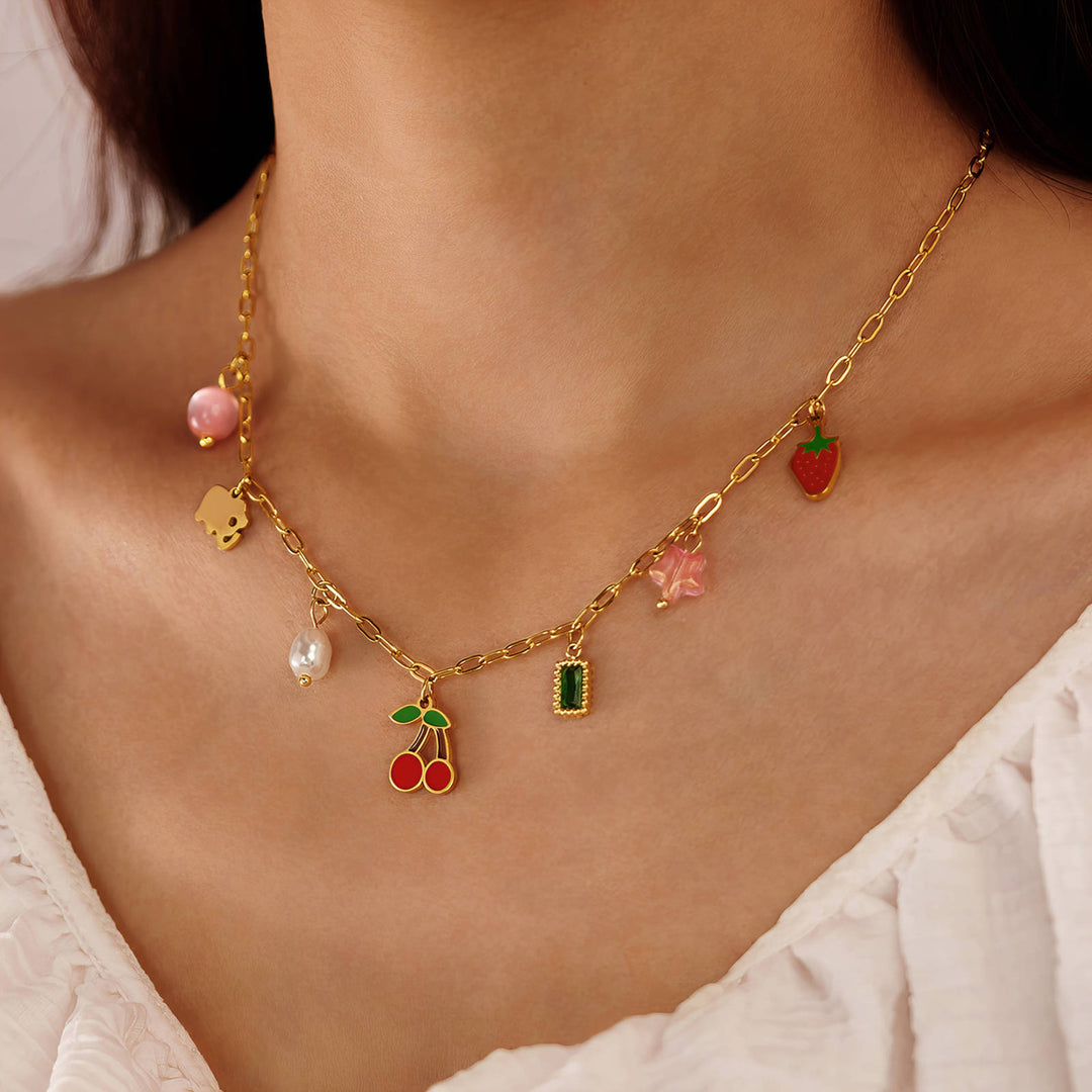 KT Cherry Charm Necklace