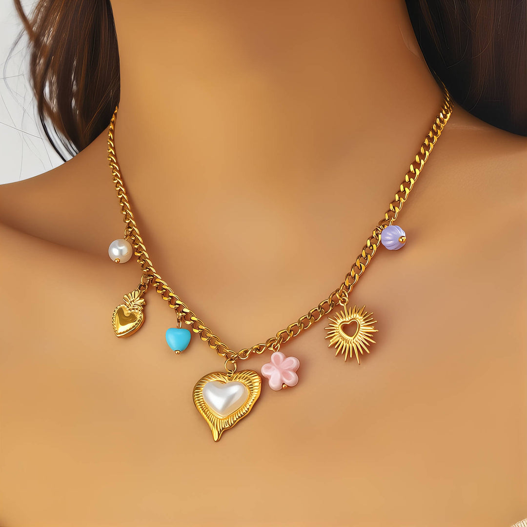 Hearts Have It Charm Necklace