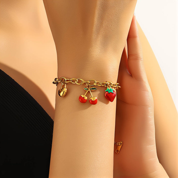 KT Cherry Charm Bracelet