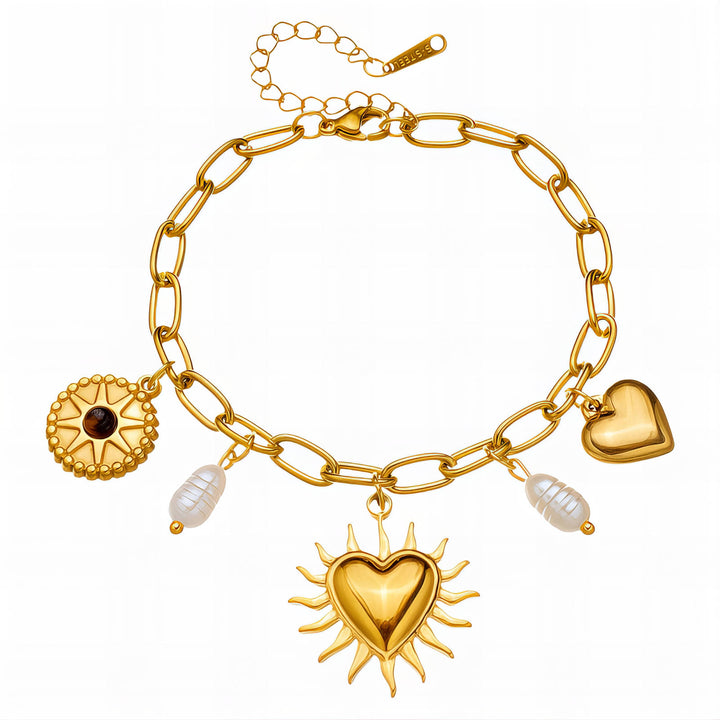 Sacred Heart Charm Bracelet