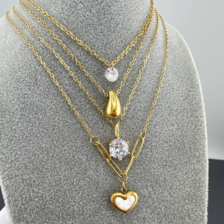 Cora Heart Link Necklace