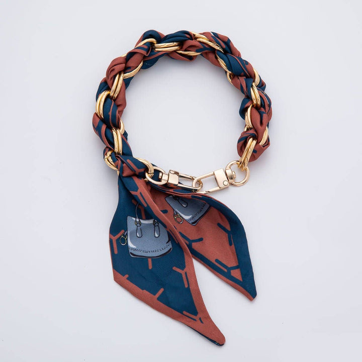 18k GF Bag Charm Keychain