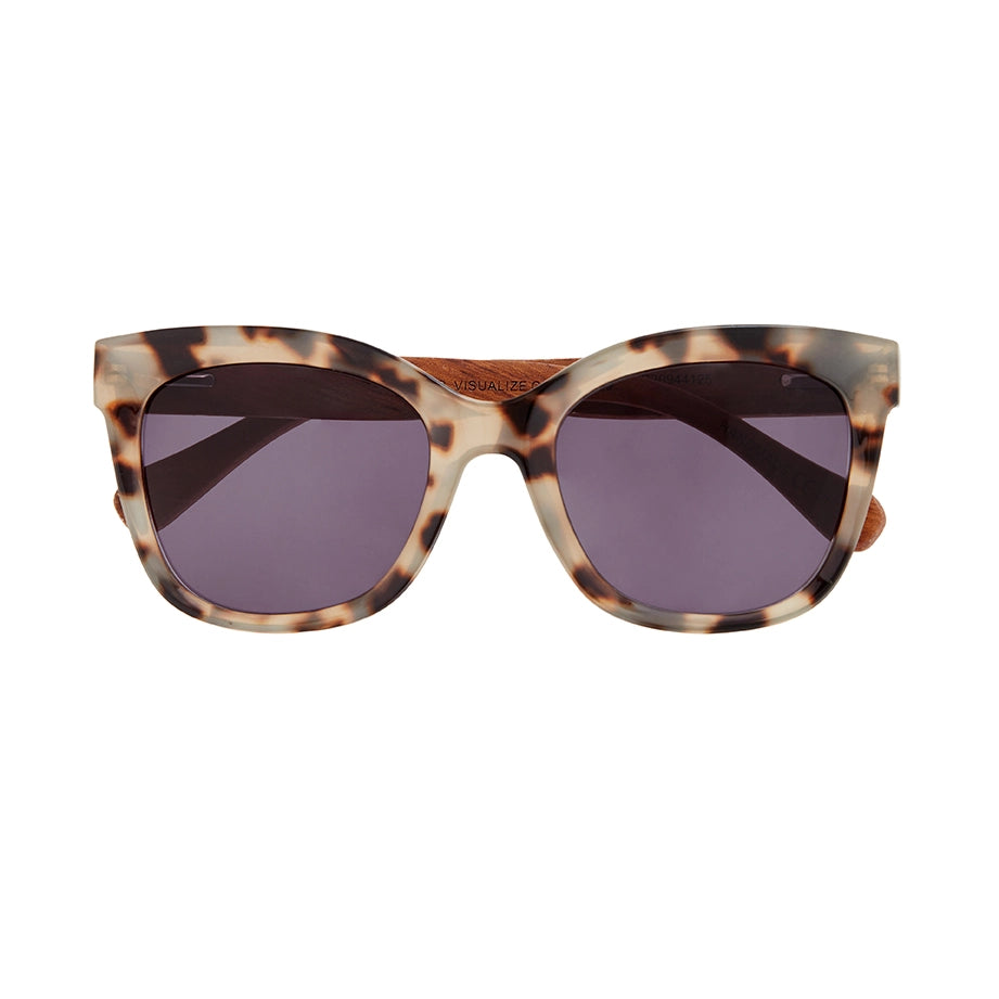 Nora- Ivory Tortoise / Walnut Wood / Sunglass Reader