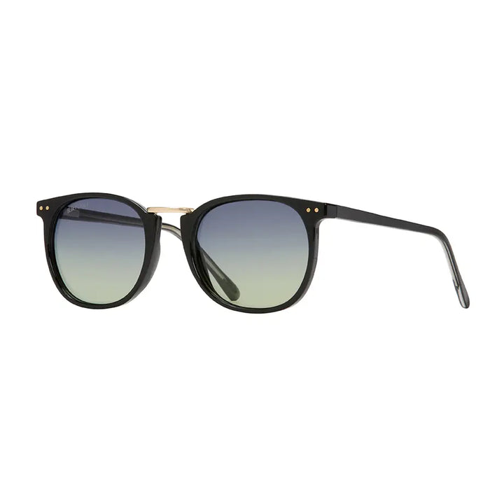THEO Onyx/Grey-Green Blue Planet Polarized Sunglasses