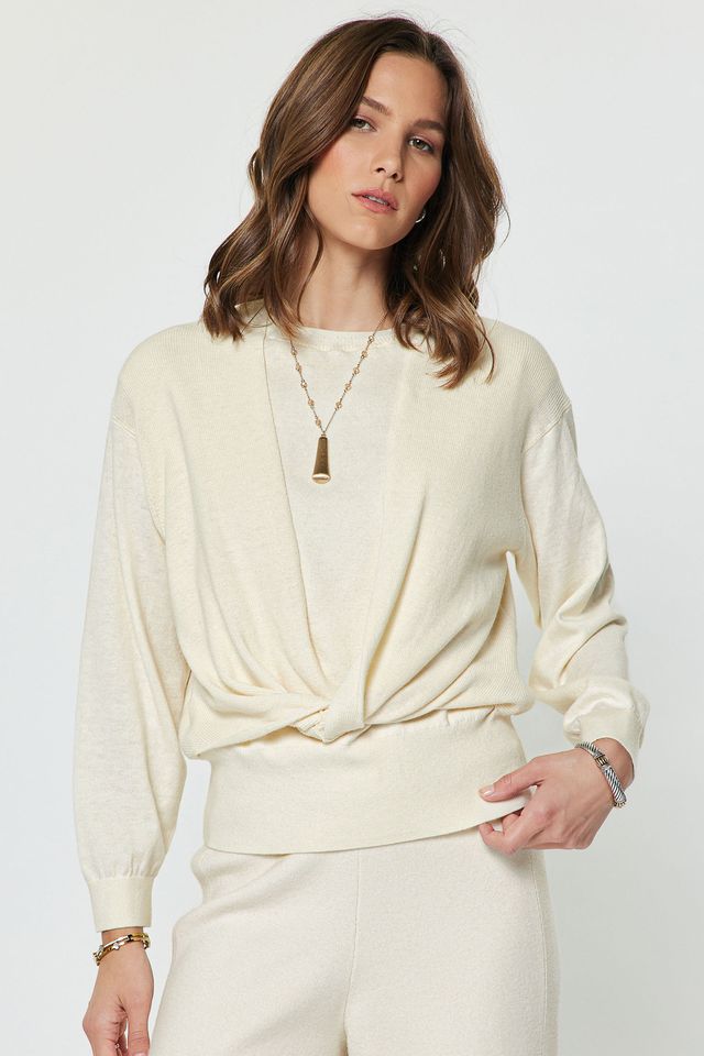 Twist Knit Sweater Top
