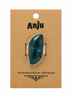 Handcrafted Kashi Semiprecious Stone Ring - Apatite