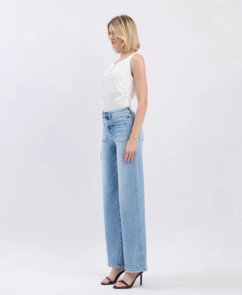 HR Patch Pocket Wide Leg Jean