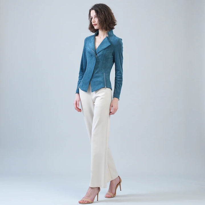 Soft Suede - Signature Jacket - Blue Moss