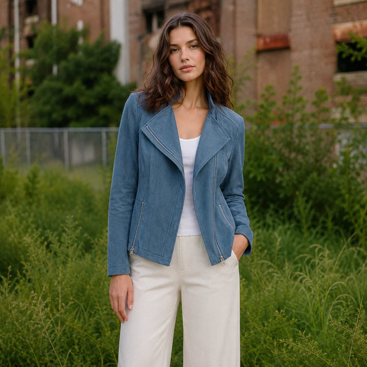 Soft Suede - Signature Jacket - Blue Moss