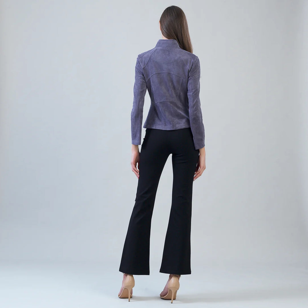 Soft Suede Signature Jacket - Violet