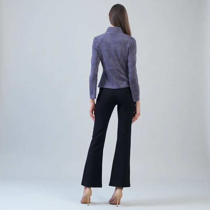 Soft Suede Signature Jacket - Violet