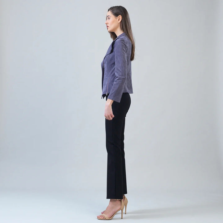 Soft Suede Signature Jacket - Violet