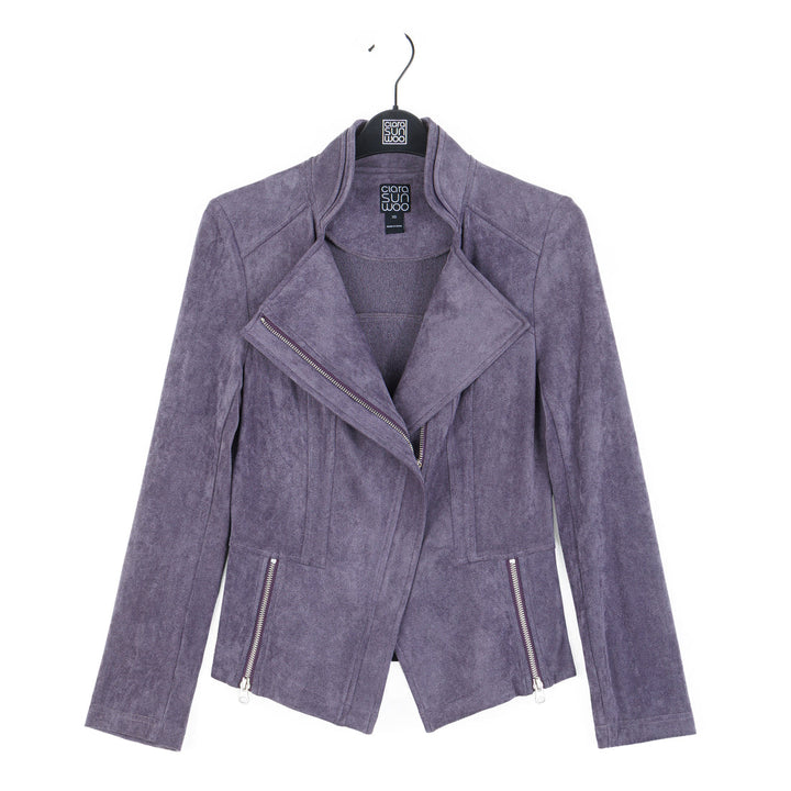 Soft Suede Signature Jacket - Violet