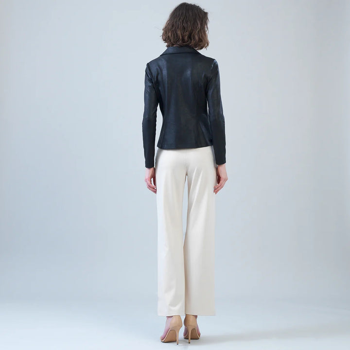 Liquid Leather™ Tailored Sport Zip Jacket - Black