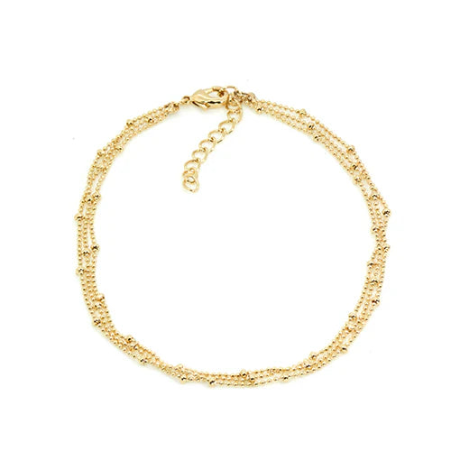 Ankle Bracelets - 14K Gold-Plated