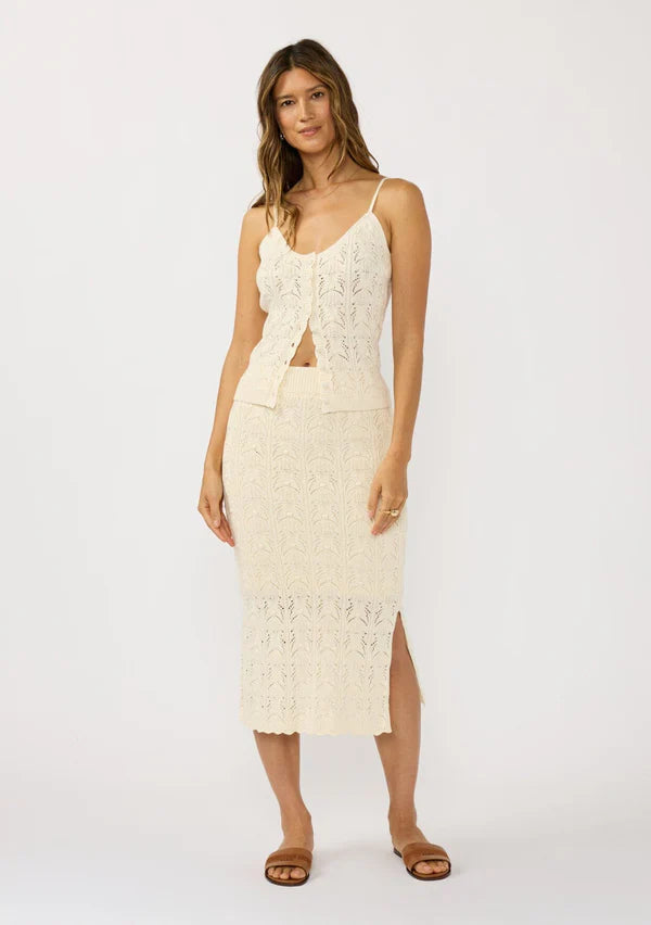 Harley Pointelle Midi Skirt