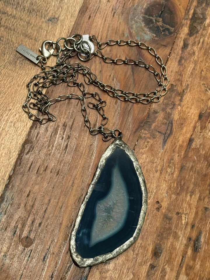Blue Agate Statement Necklace - Jamie Dietrich Designs