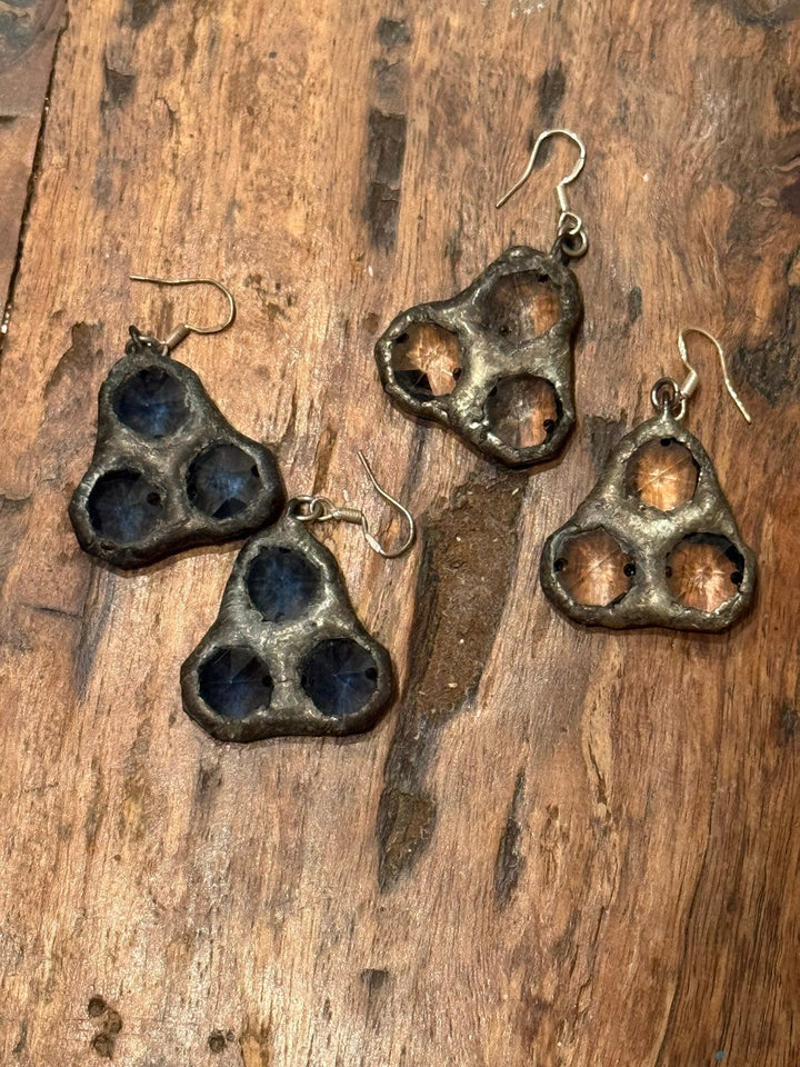 Poppy 3 Crystal Earrings - Jamie Dietrich Designs