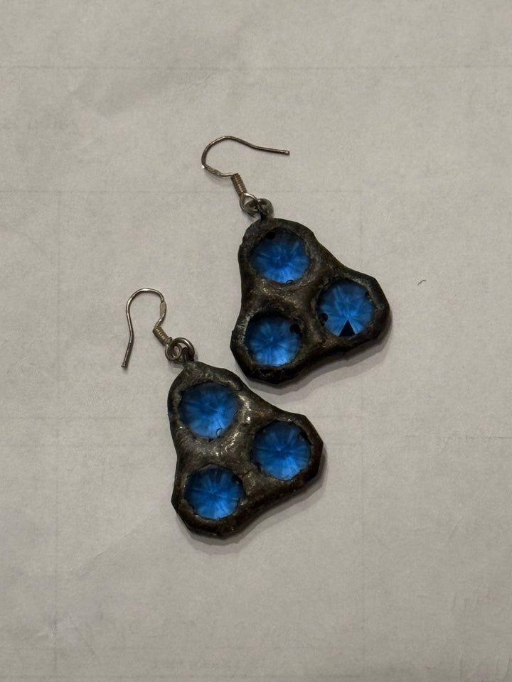 Poppy 3 Crystal Earrings - Jamie Dietrich Designs