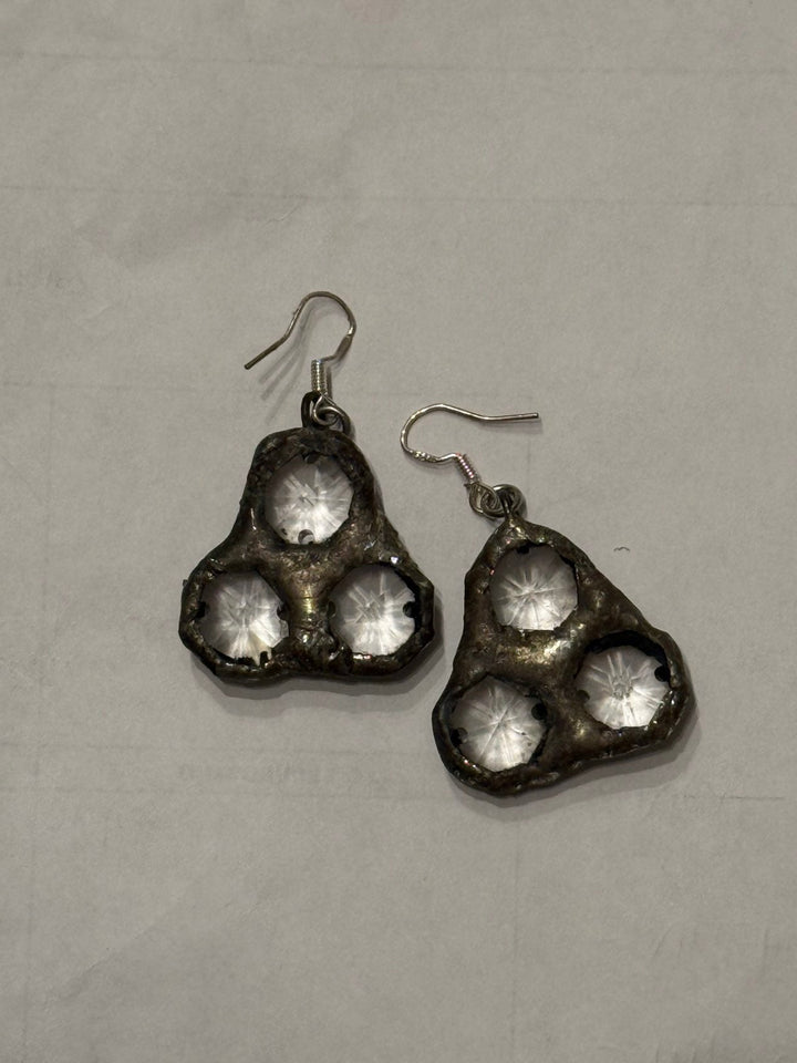 Poppy 3 Crystal Earrings - Jamie Dietrich Designs