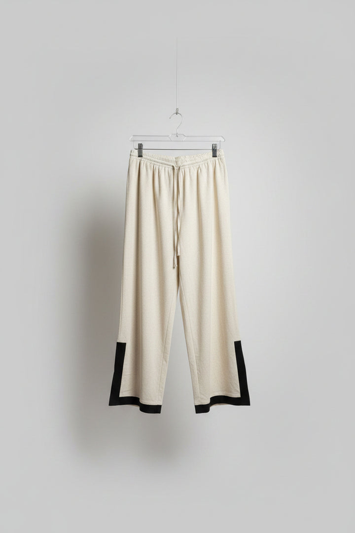 Black Lined Linen Pants