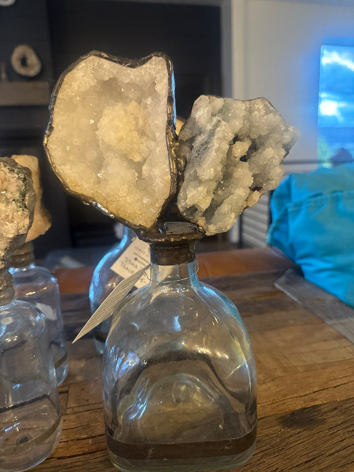 Blue Calcite Geode Dble Bottle - Jamie Dietrich Designs (9)