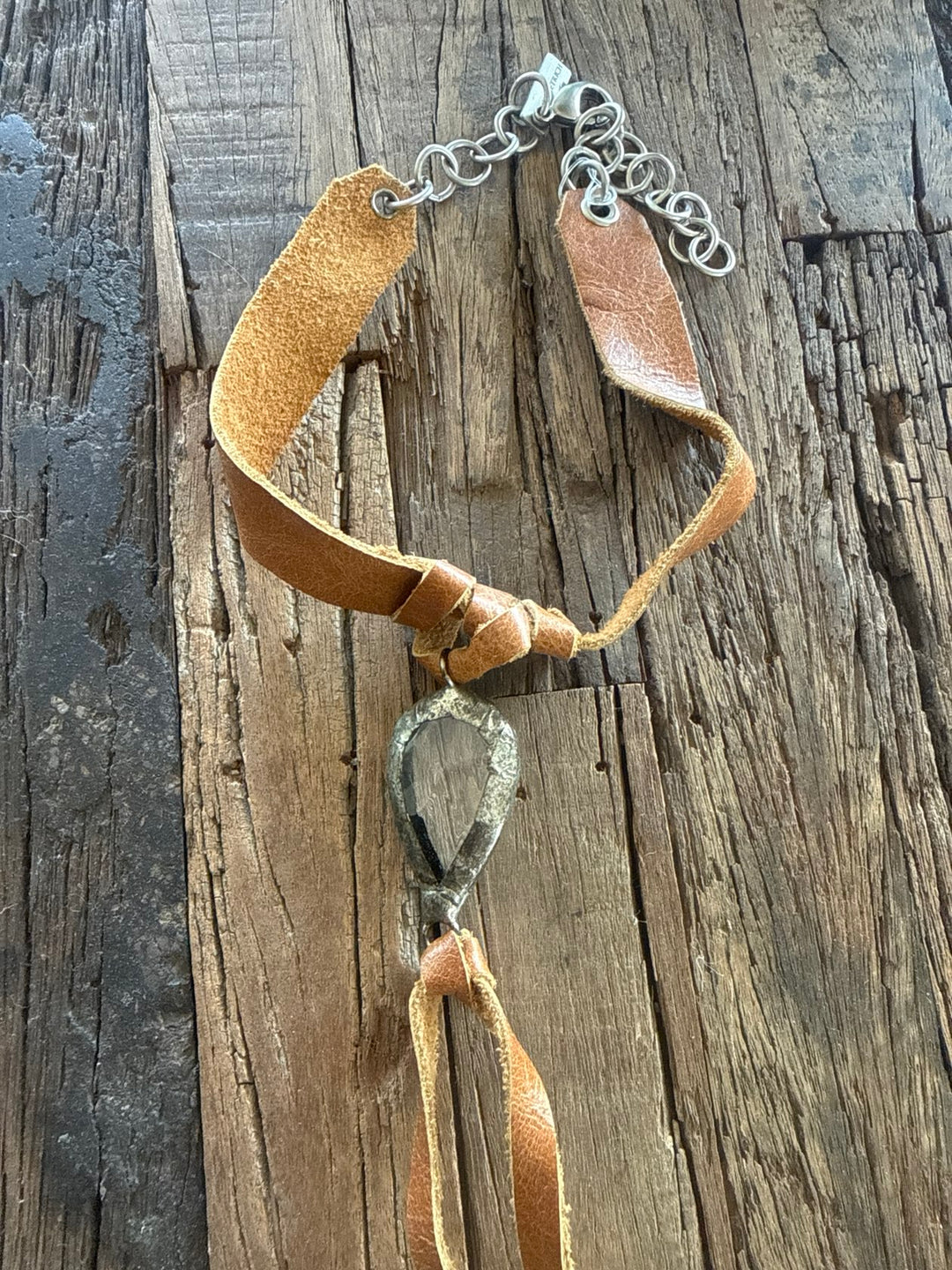 Crystal Tear Drop Choker - Caramel - Jamie Dietrich Designs
