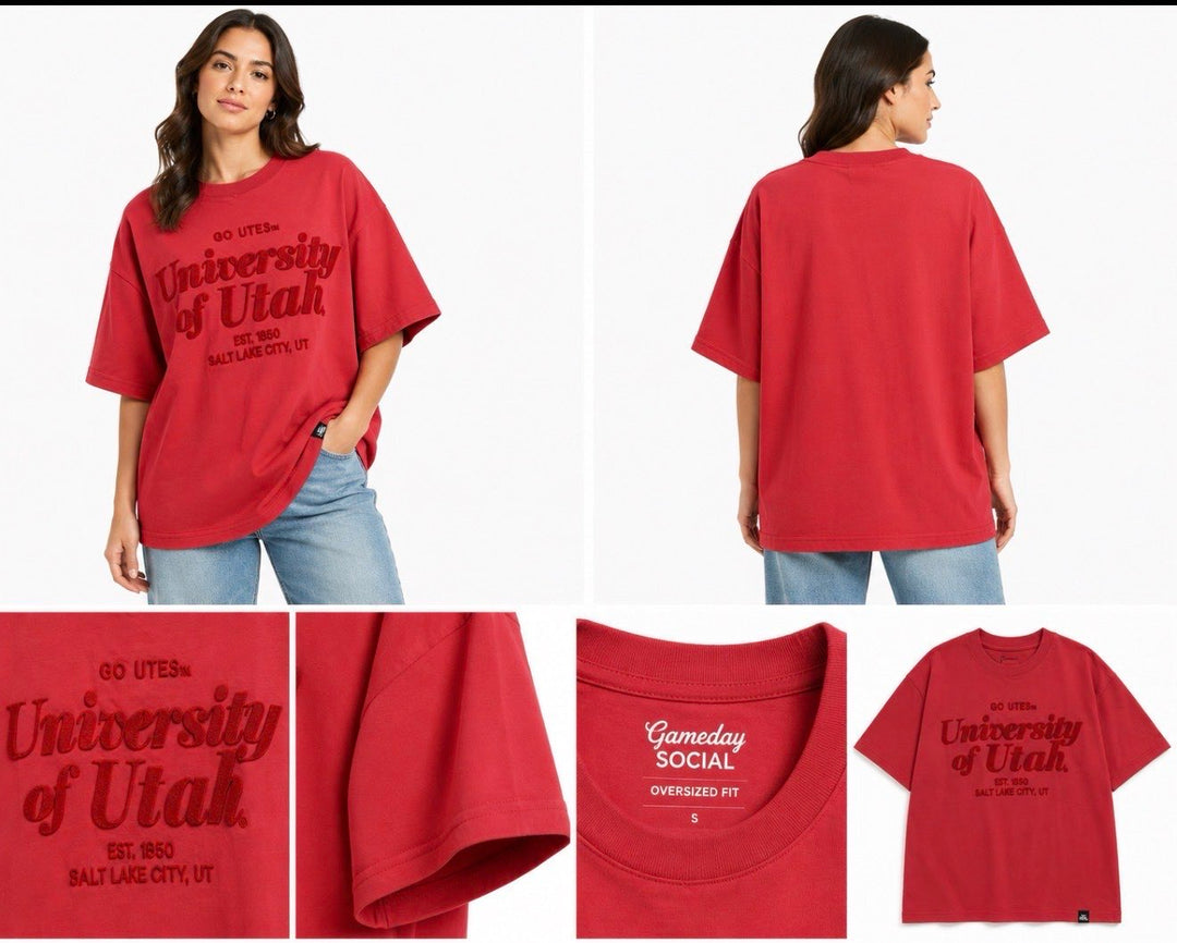 UoU Go Utes! Hansen Brush Comfort Tee