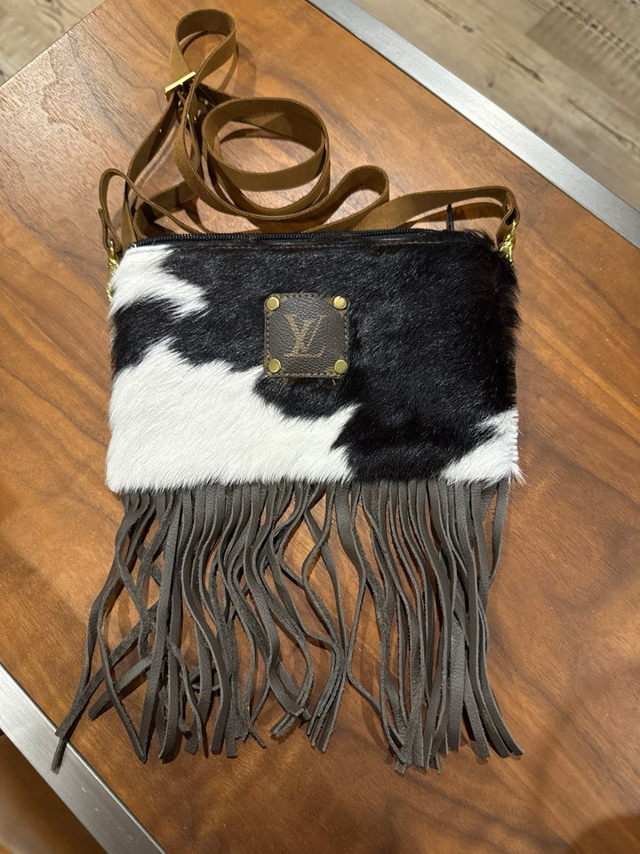 LV Repurposed Genuine Leather Cross Body