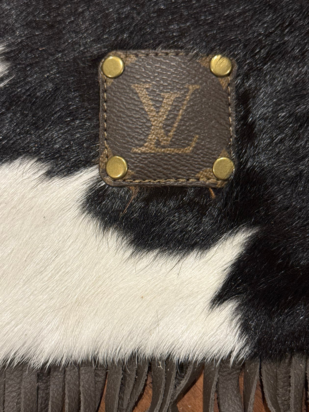 LV Repurposed Genuine Leather Cross Body