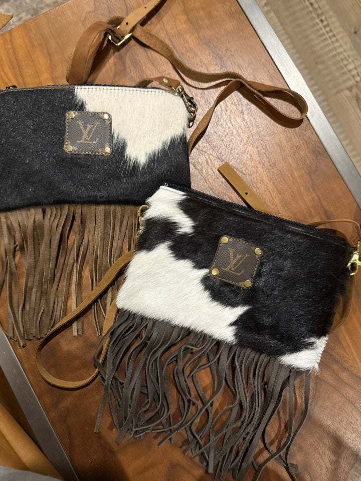 LV Repurposed Genuine Leather Cross Body
