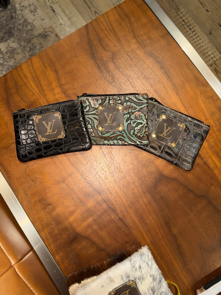 LV Repurposed Genuine Leather - Money Pouch