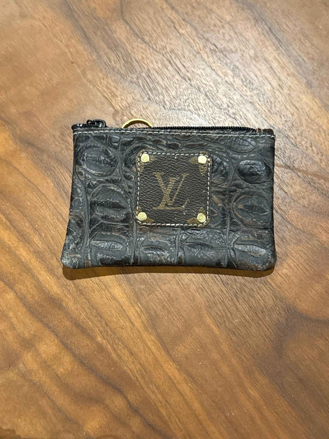 LV Repurposed Genuine Leather - Money Pouch