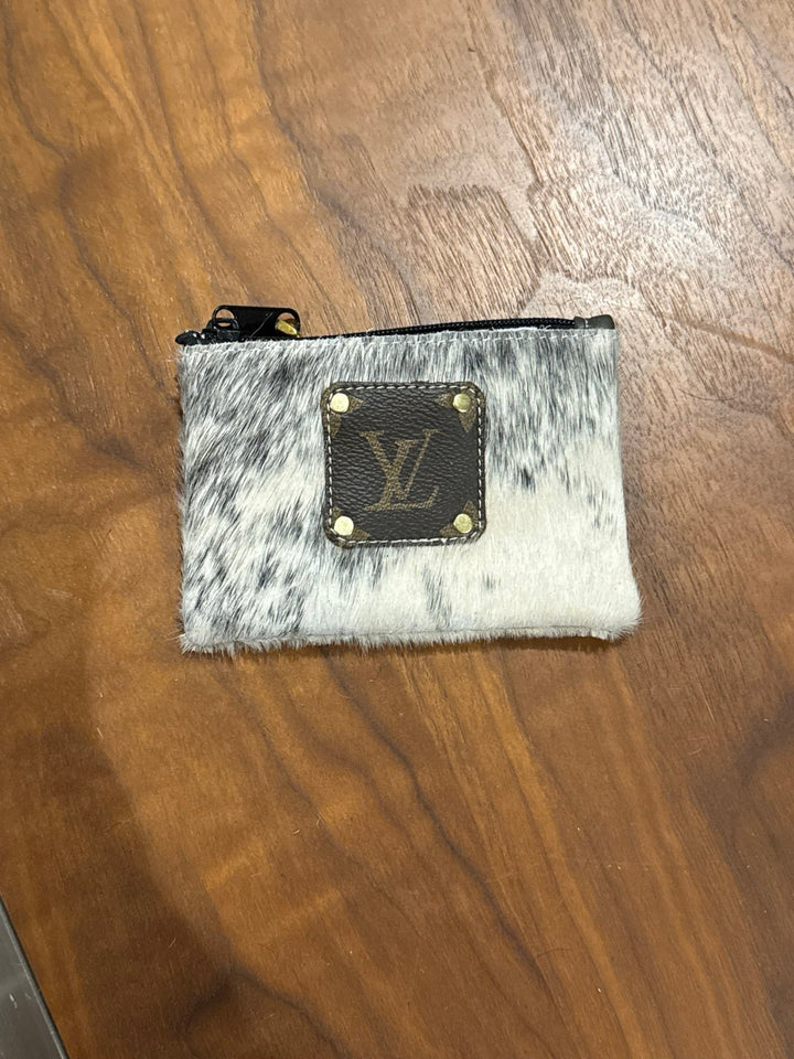 LV Repurposed Hide Money Pouch