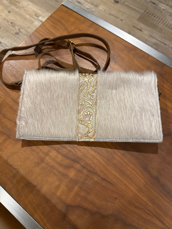 Repurposed Genuine Leather Clutch