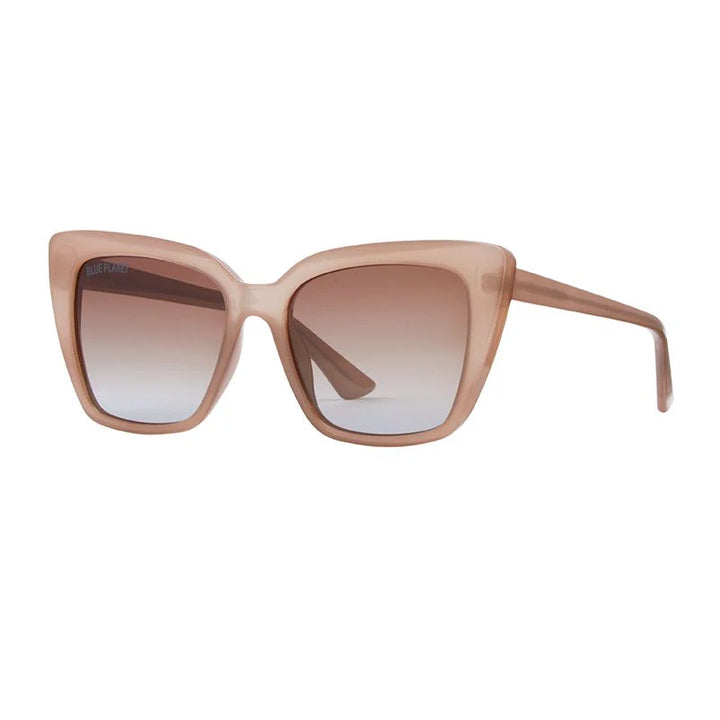 SHYA Milky Beige Gradient Brown - Blue Planet Polarized Sunglasses