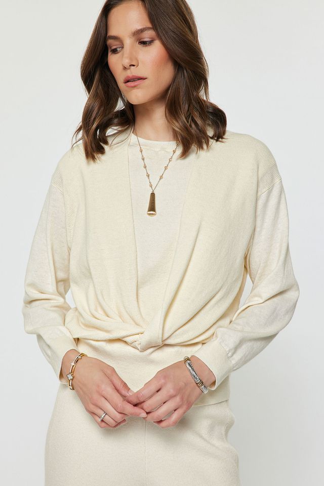 Twist Knit Sweater Top