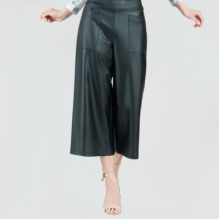 Liquid Leather™ - Sheen Front Pocket Gaucho Pant