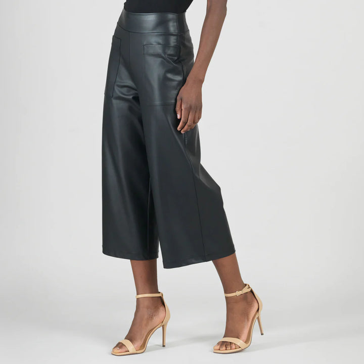 Liquid Leather™ - Sheen Front Pocket Gaucho Pant