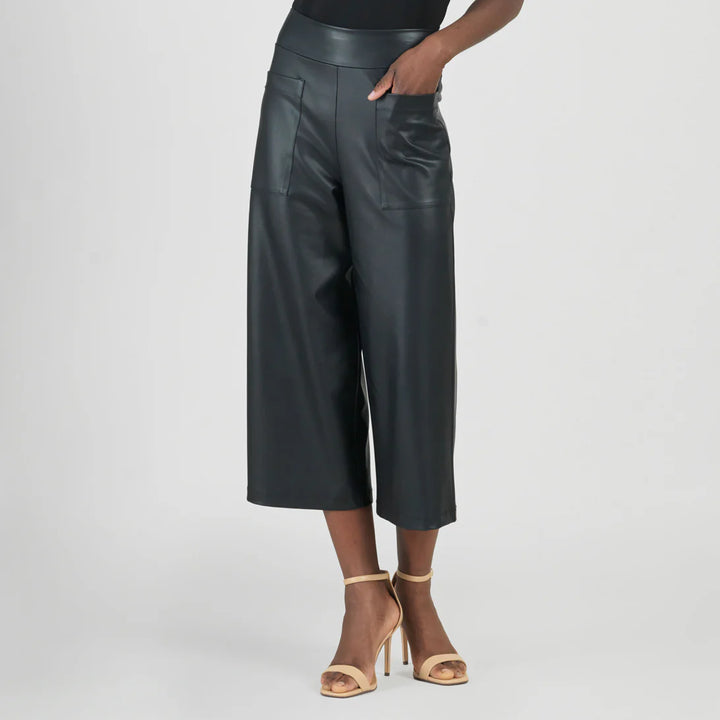 Liquid Leather™ - Sheen Front Pocket Gaucho Pant