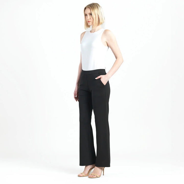 Rayon-Ponte Knit - Loose Leg Pocket Pant